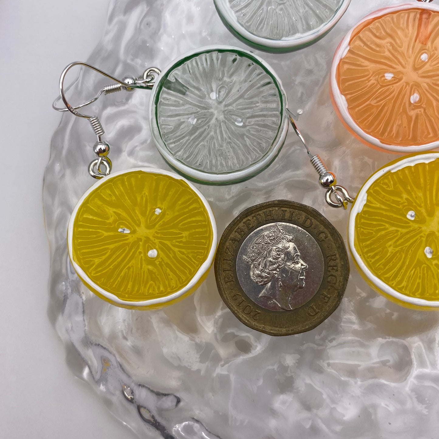 Full Fruit Slice Earrings