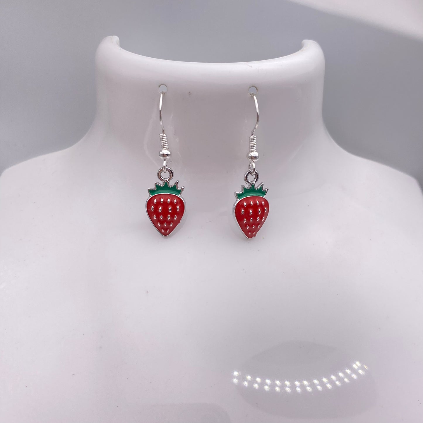 Red Strawberry Earrings