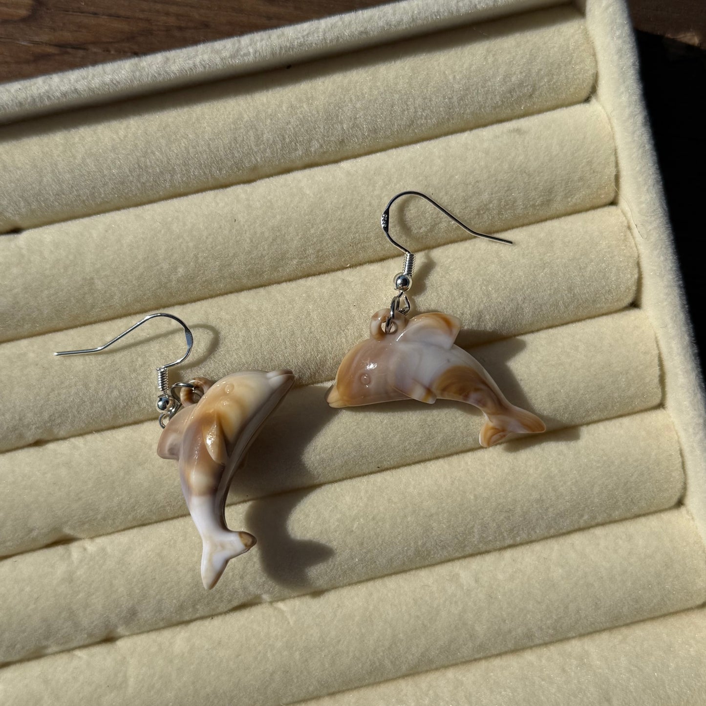 Beachy Shell Print Earrings