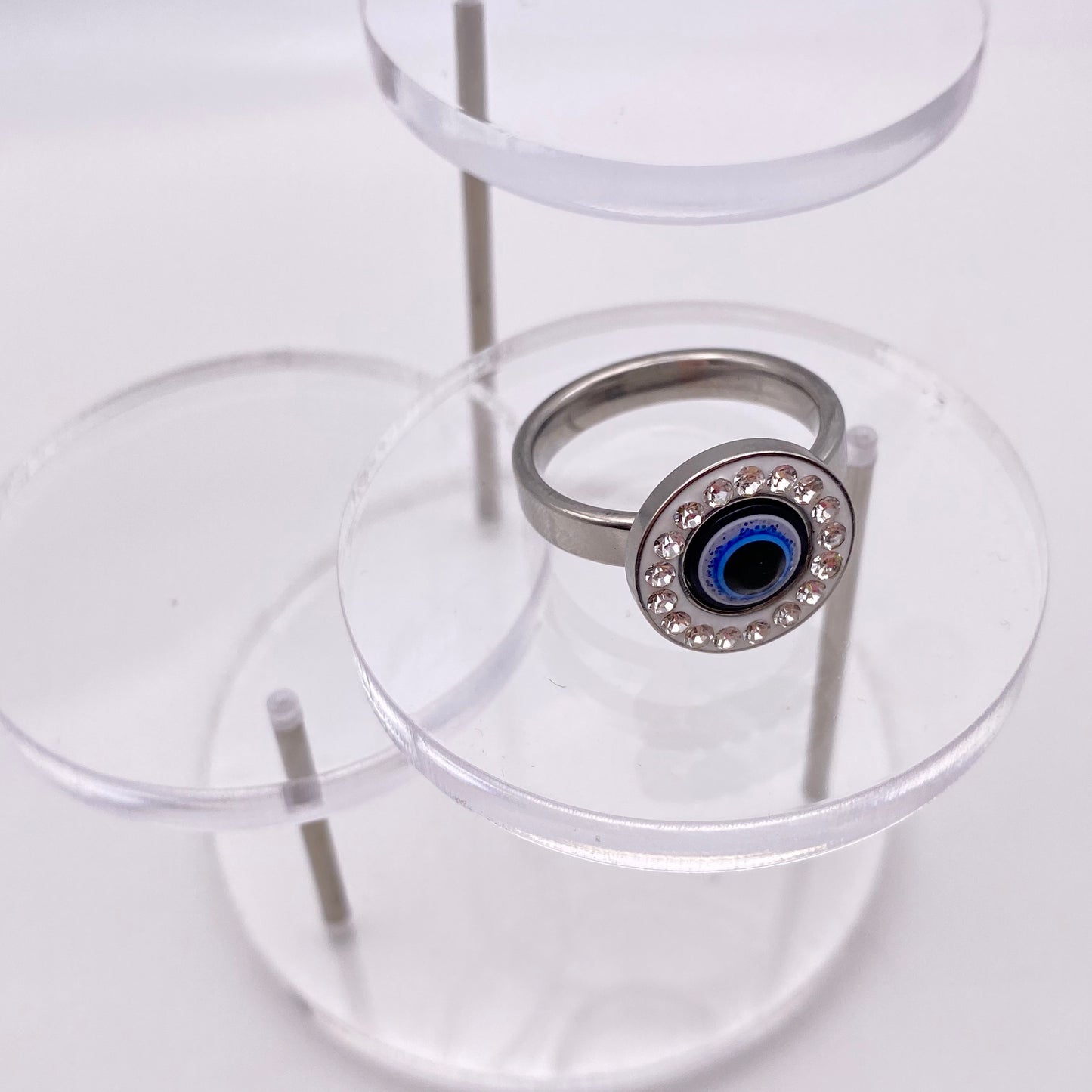Sparkly Evil Eye Ring