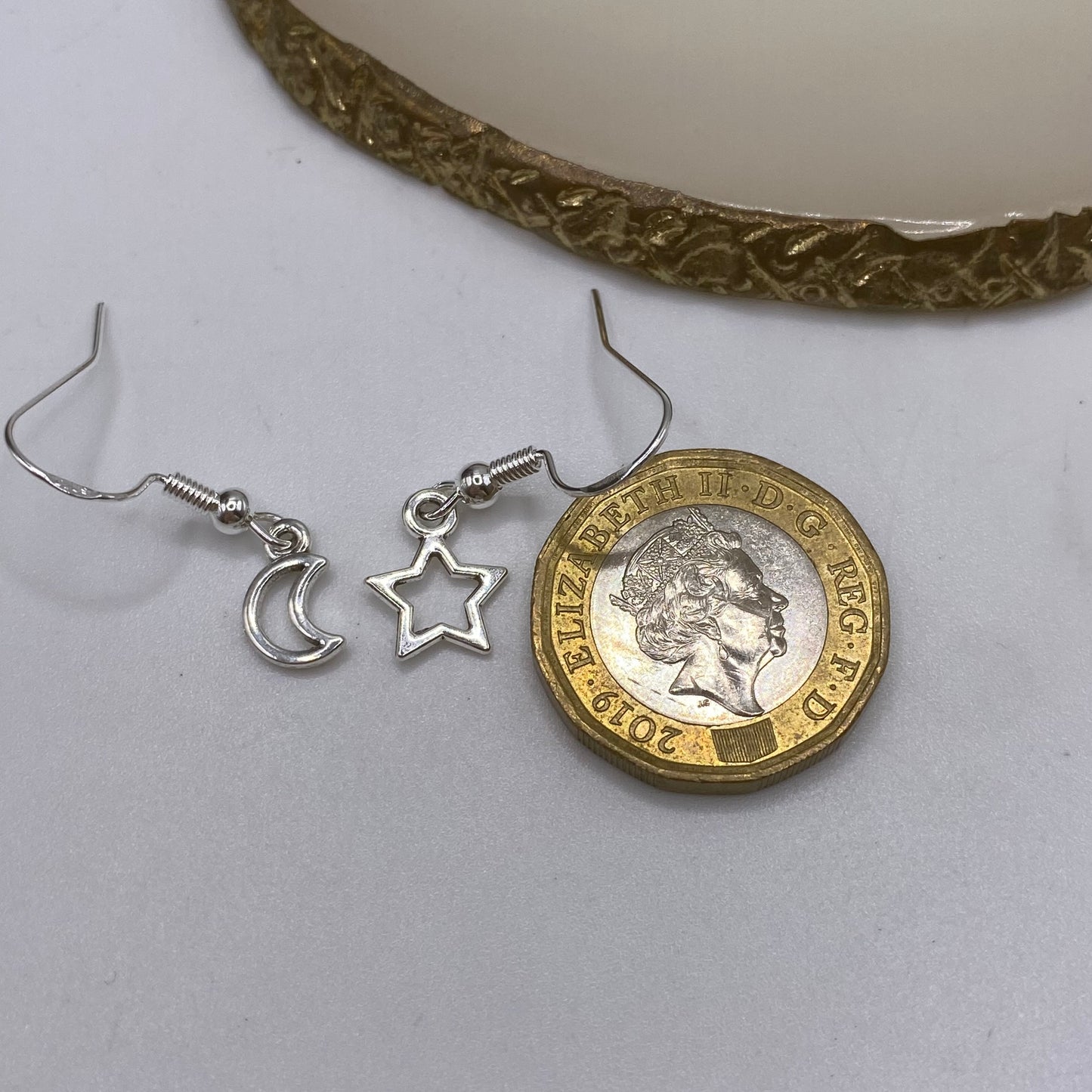 Mismatched Star and Moon Earrings