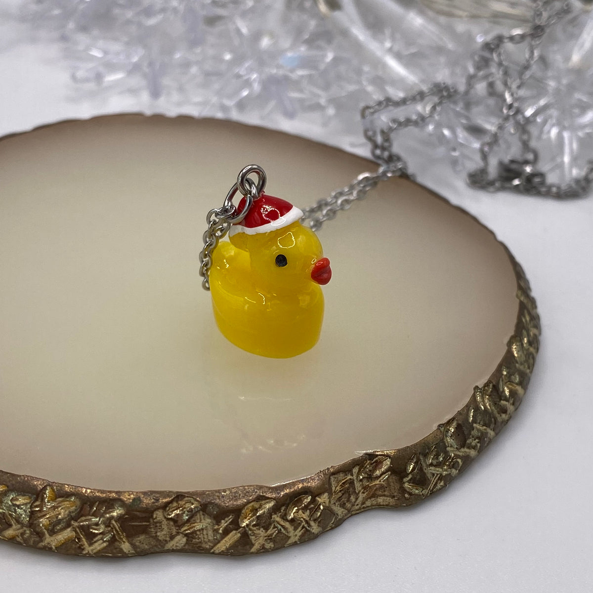 Santa Duck Necklace