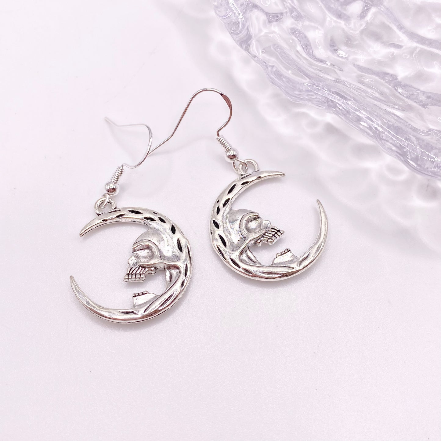 Moon Skull Earrings