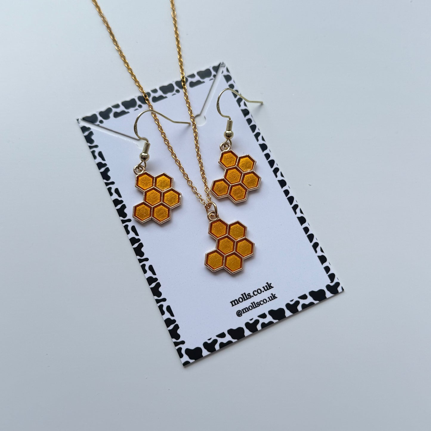 Custom honey earrings/ necklace set