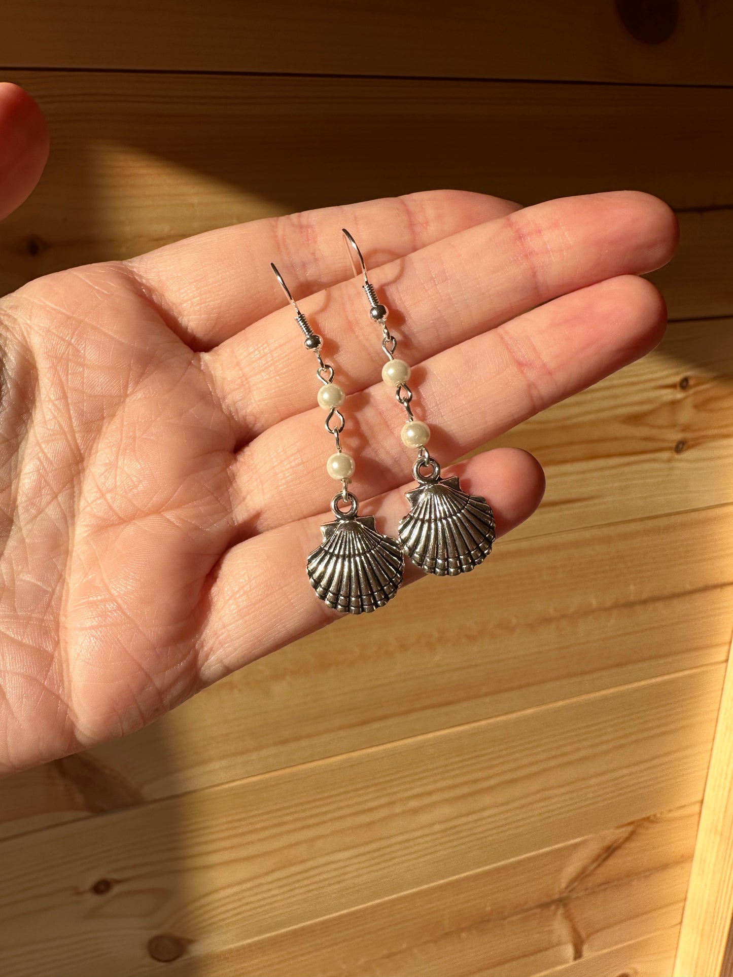 Pearl Shell Drop Earrings