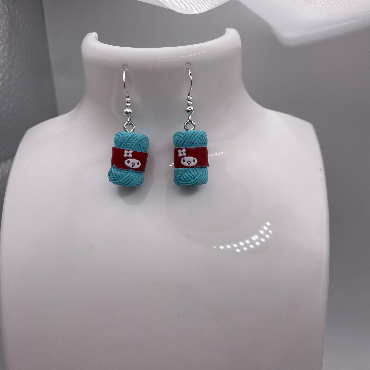 Colourful Yarn Earrings