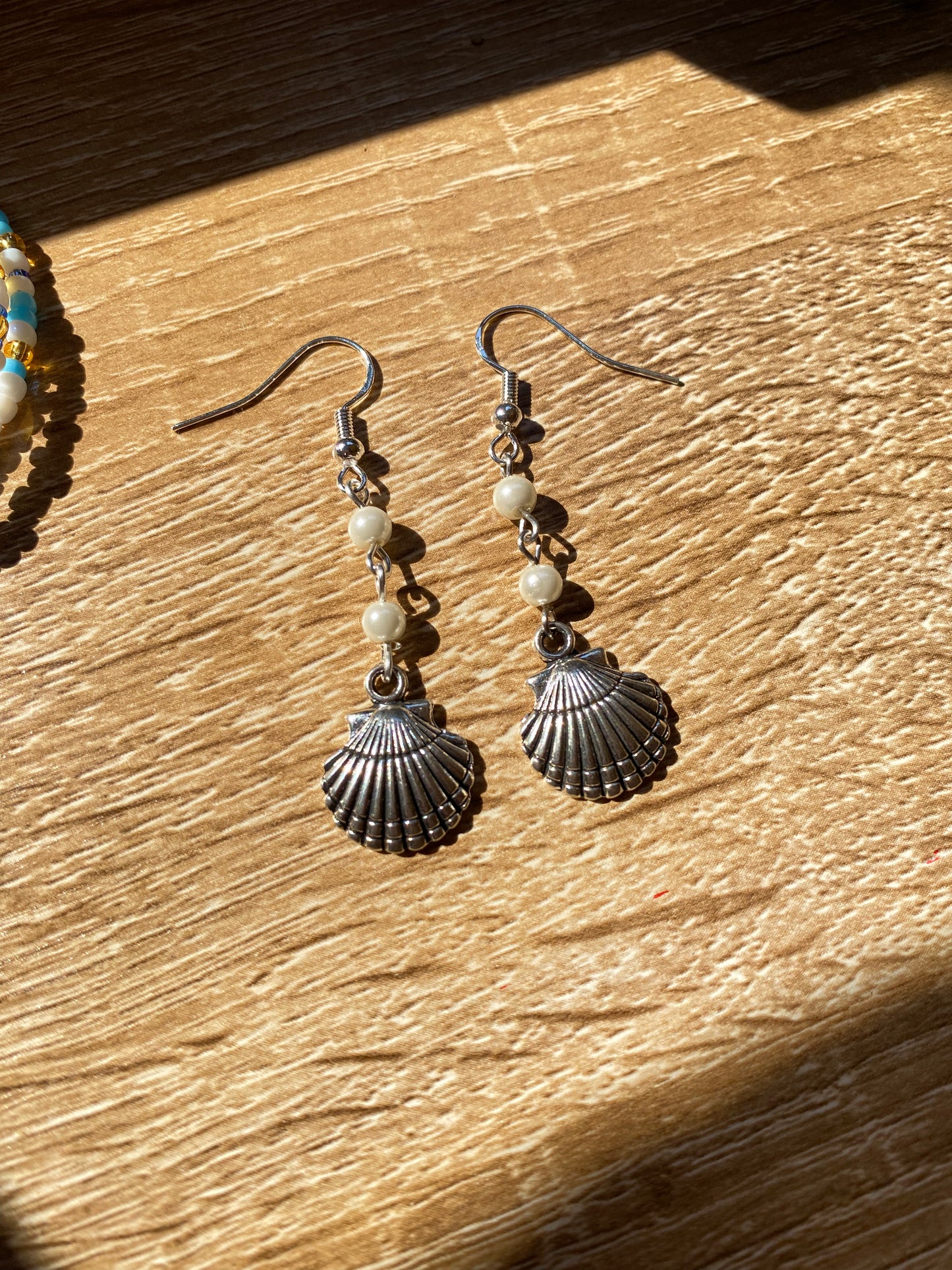 Pearl Shell Drop Earrings