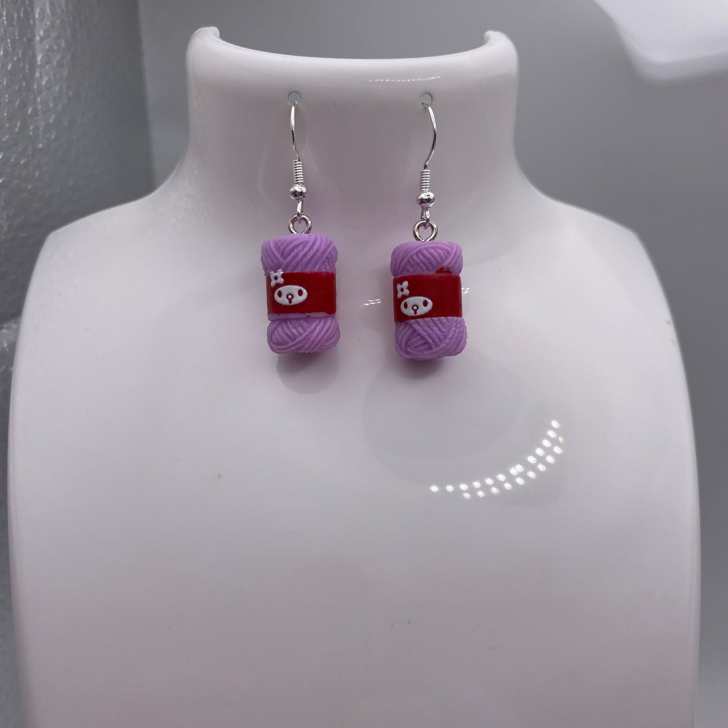 Colourful Yarn Earrings