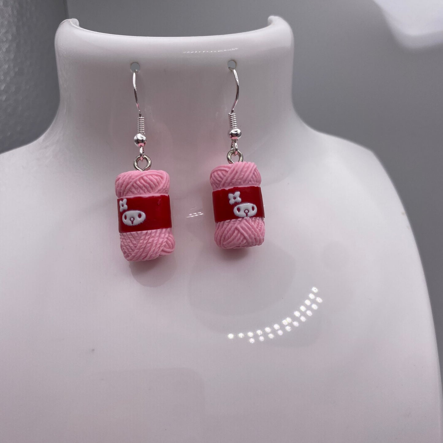 Colourful Yarn Earrings