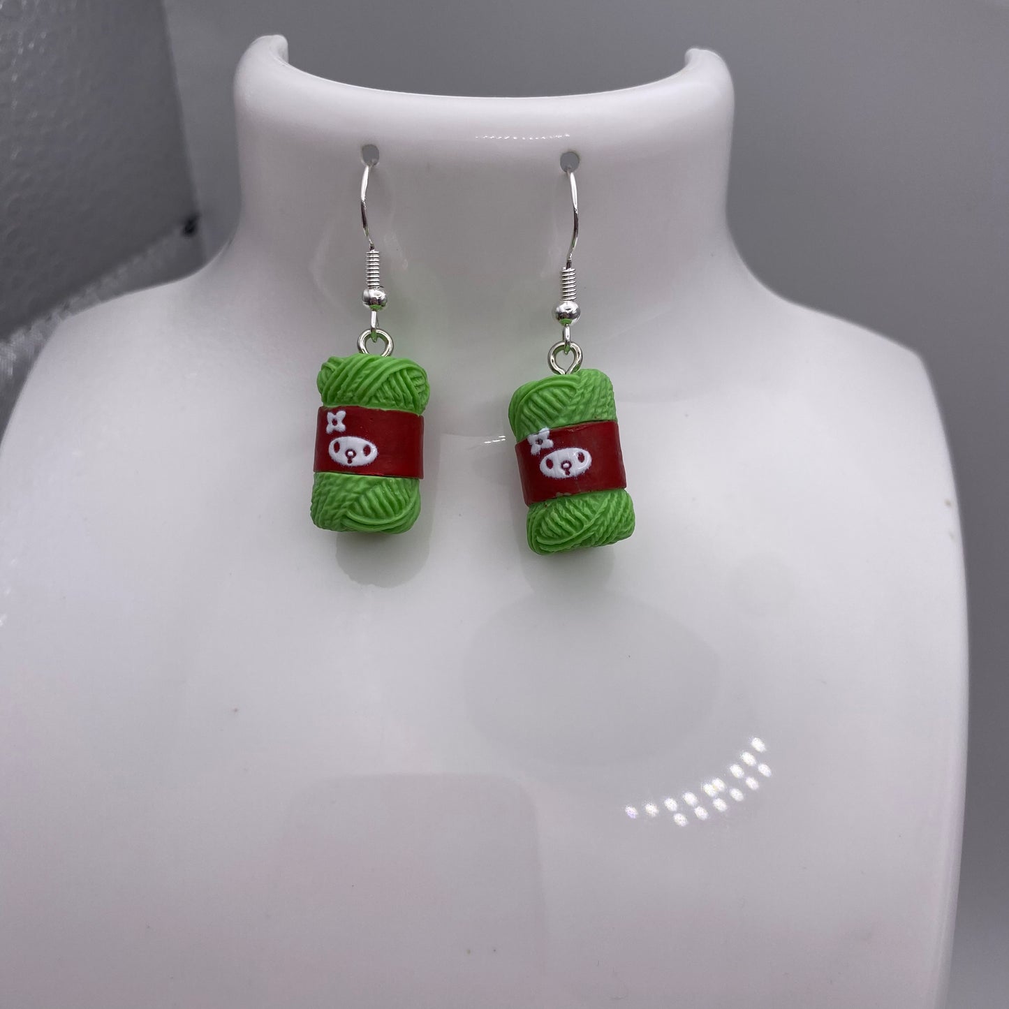 Colourful Yarn Earrings