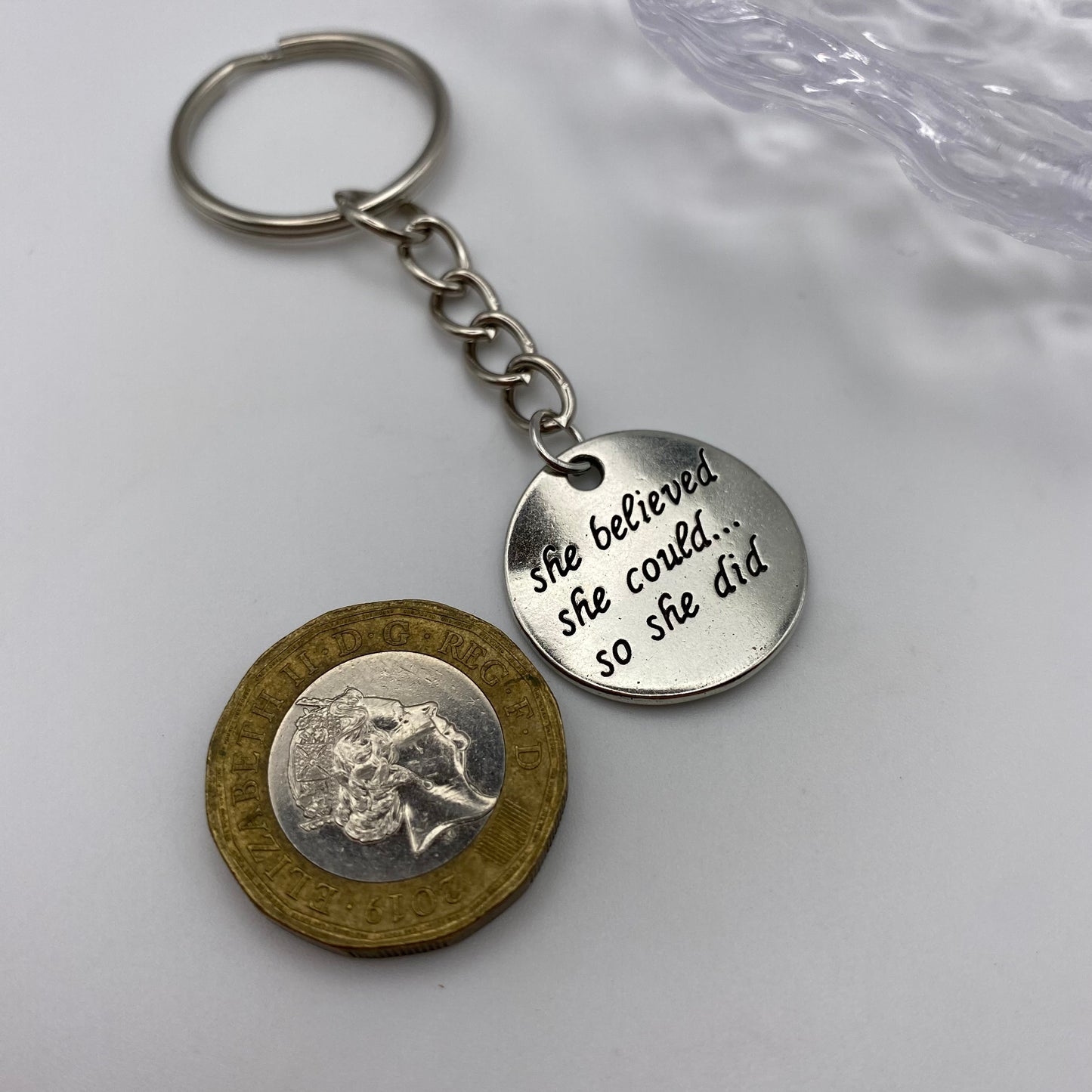 ‘She Believed She Could So She Did’ Keyring