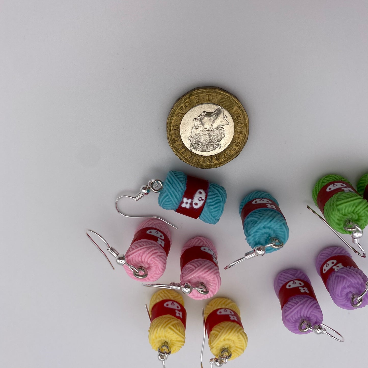 Colourful Yarn Earrings