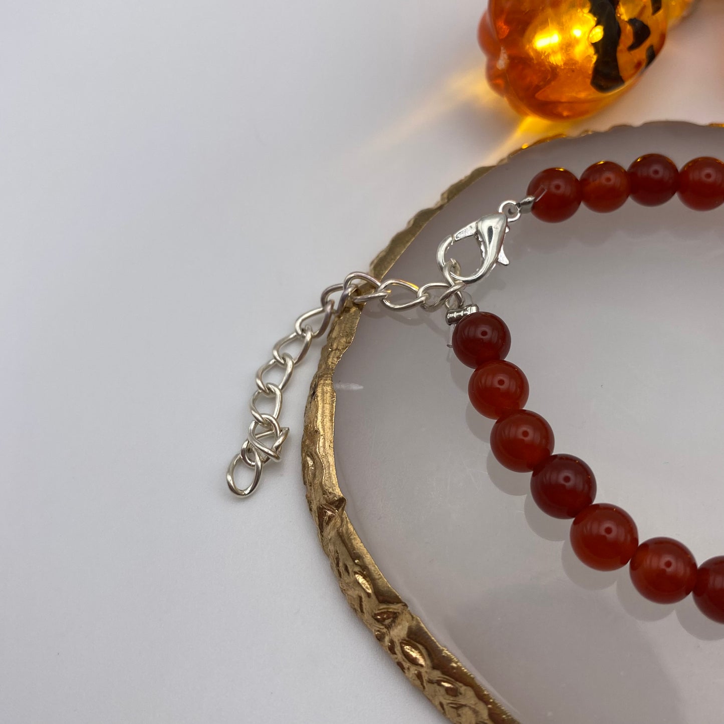 Red Vampire Teeth Crystal Bracelet
