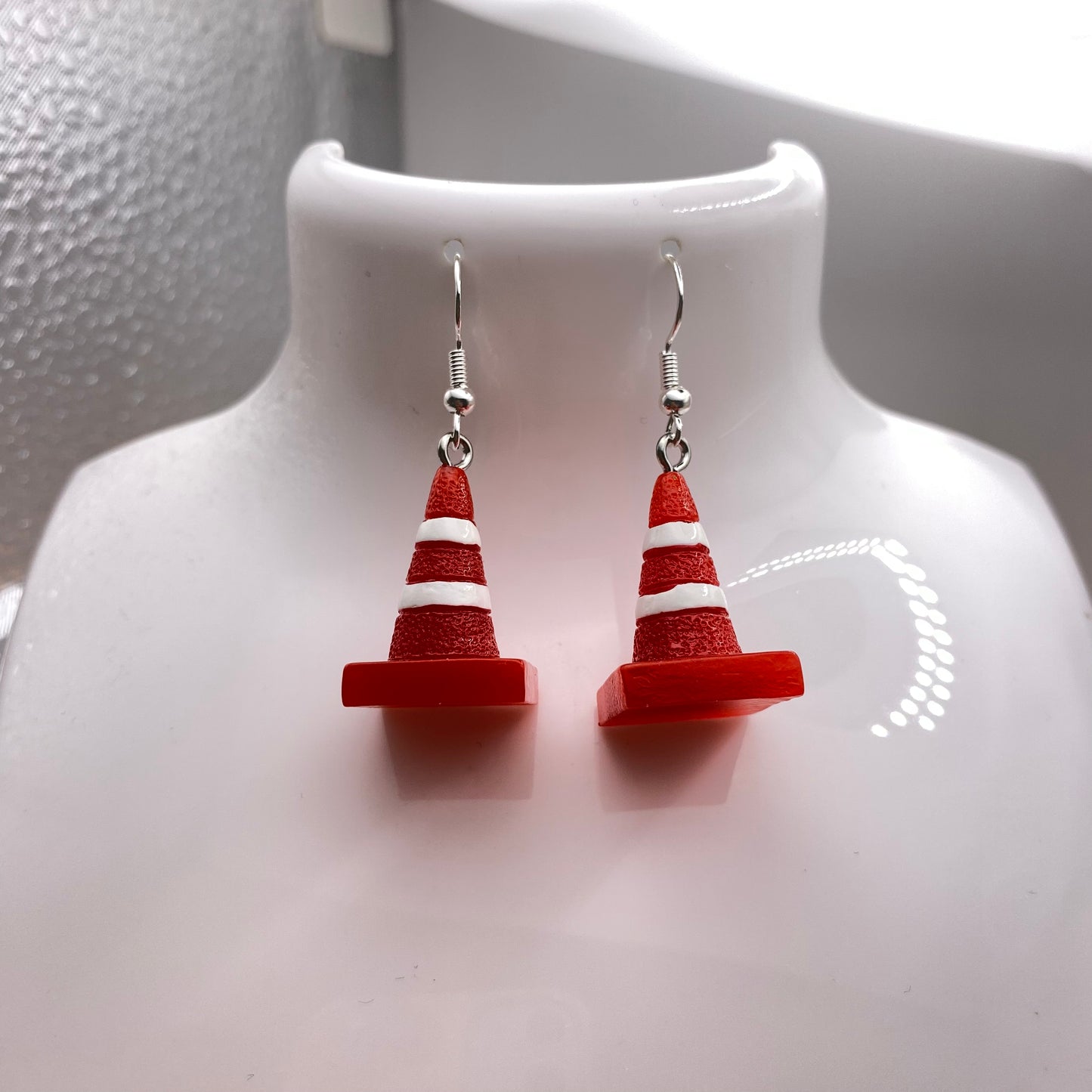 Traffic Cone Earrings