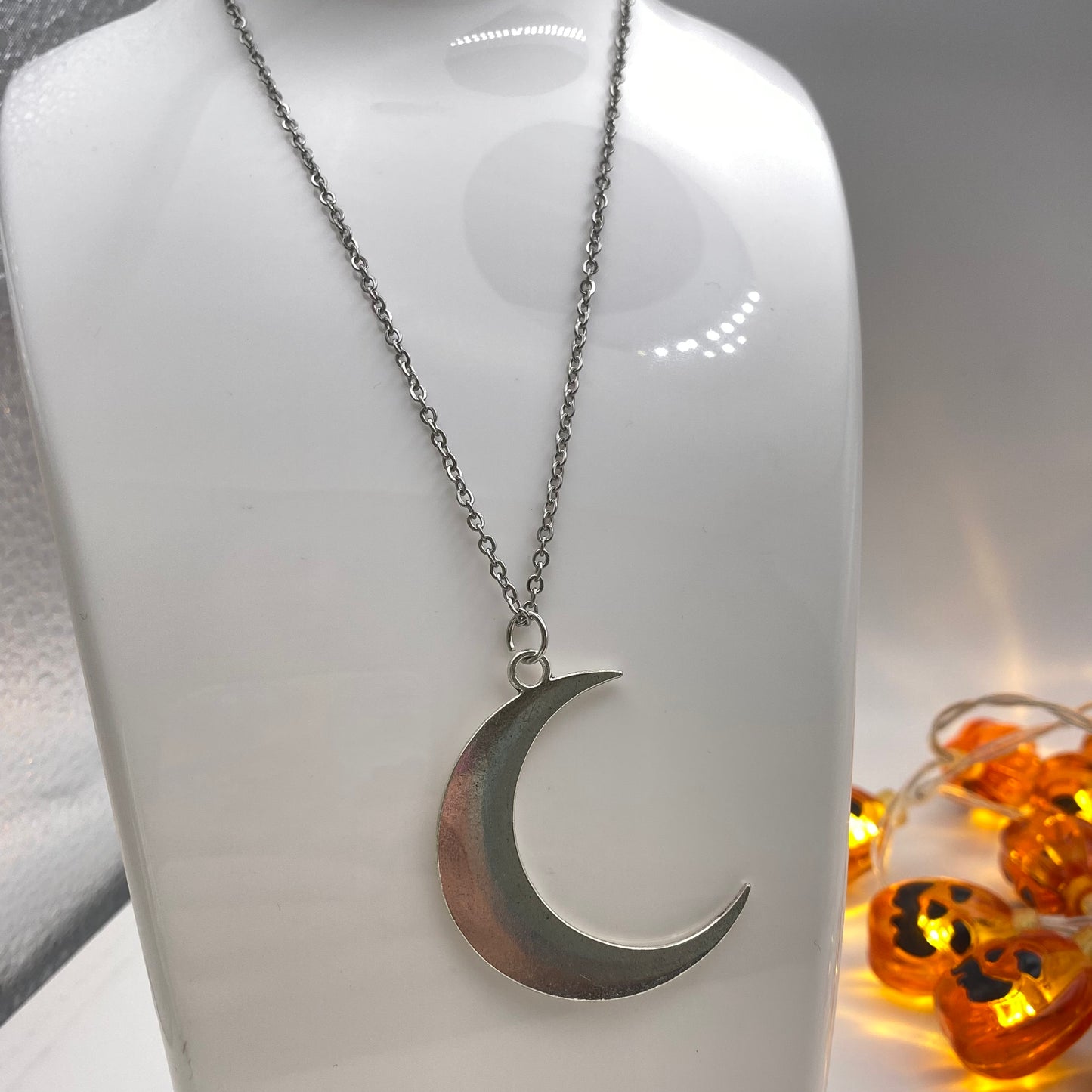 Big Crescent Moon Necklace