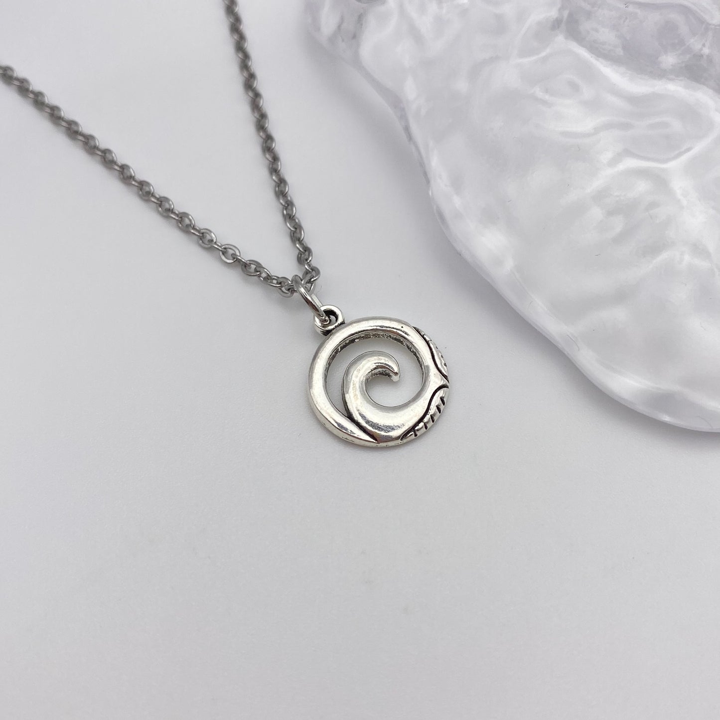 Wave Swirl Necklace