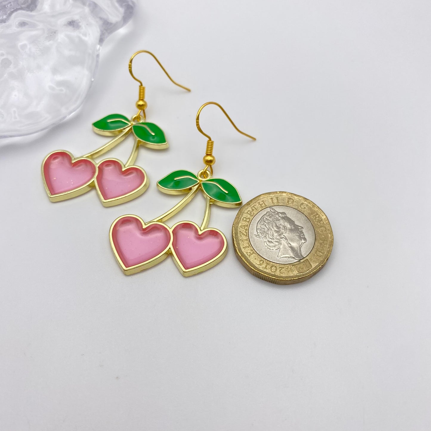 Cherry Heart Earrings