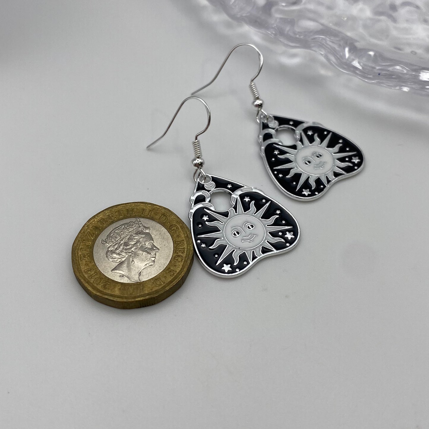 Sun Ouija Planchette Pointer Earrings