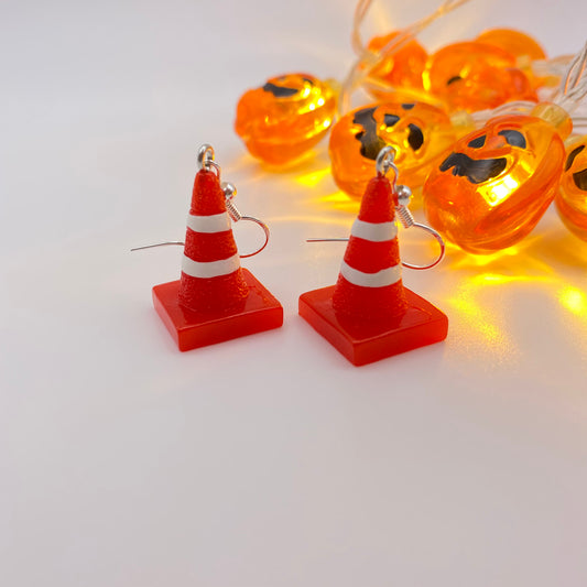 Traffic Cone Earrings