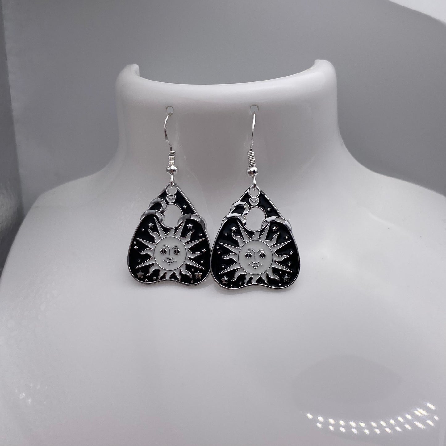 Sun Ouija Planchette Pointer Earrings
