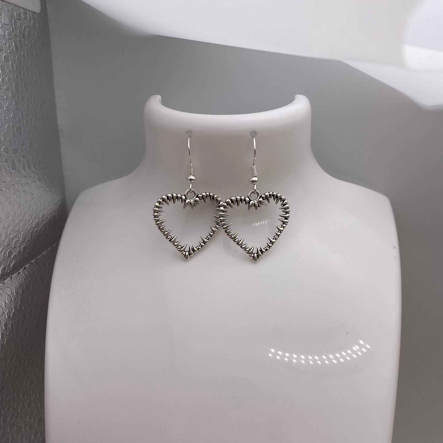 Spiky Heart Earrings