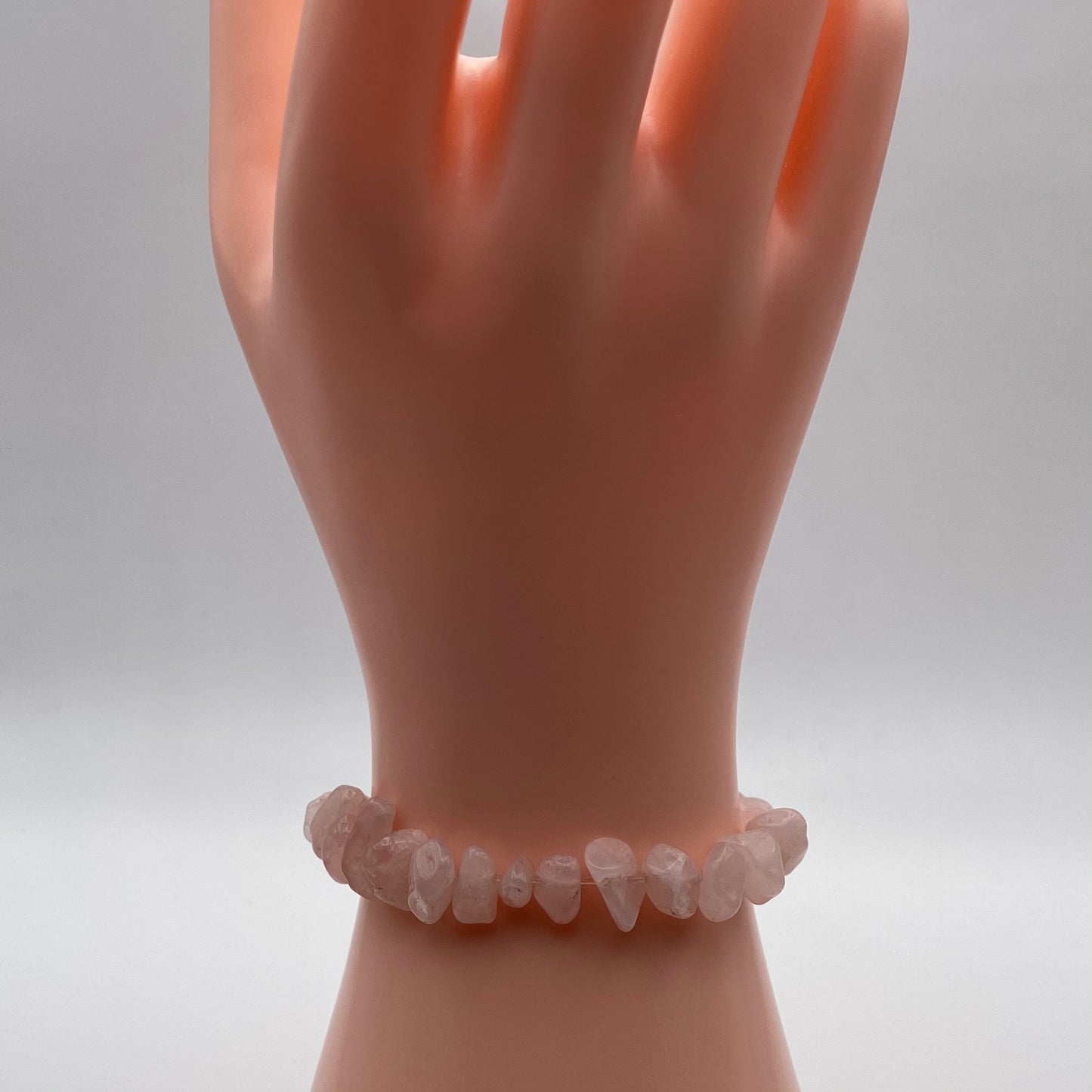 Pink Rose Quartz Crystal Bracelet