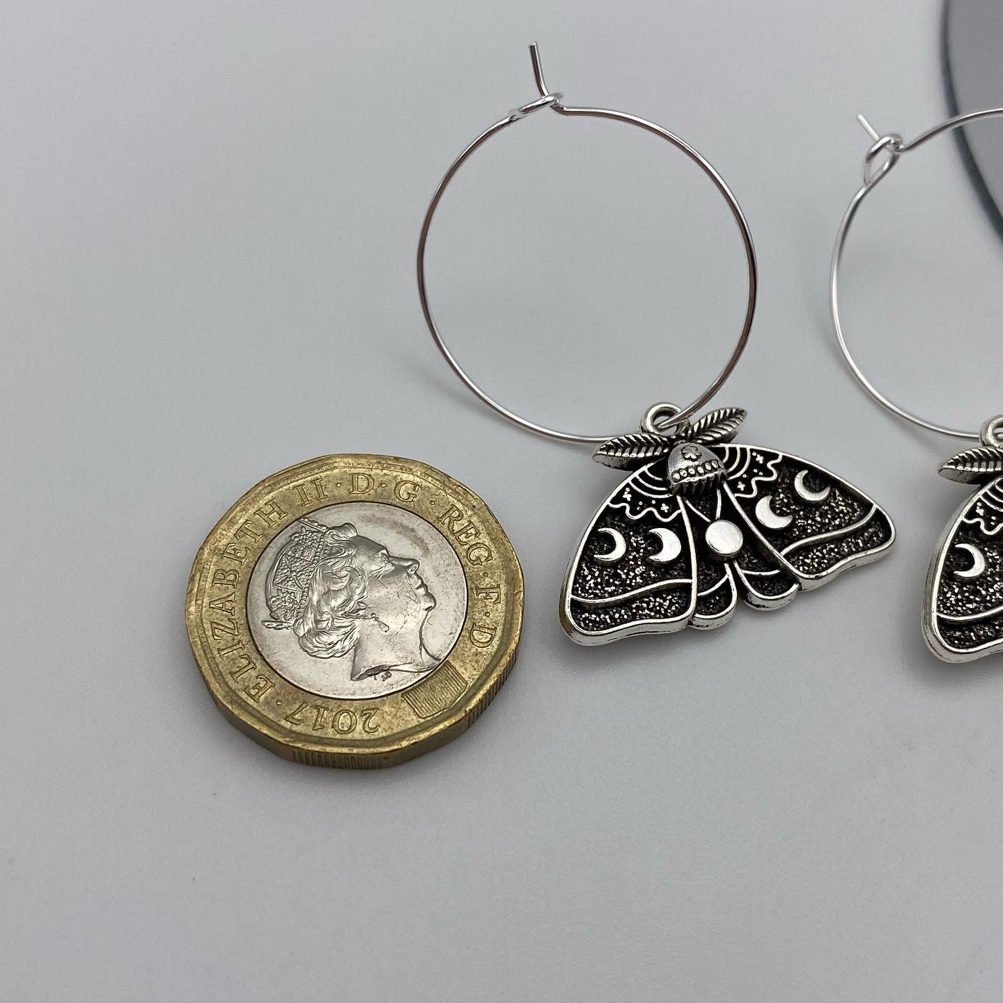 Magic Moth Hoop Earrings