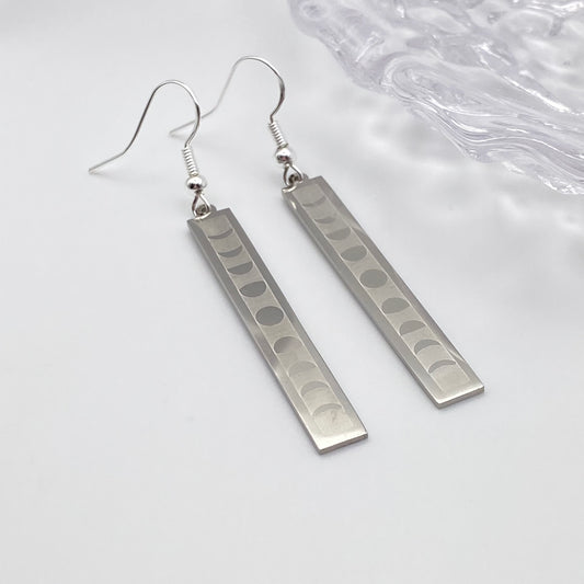 Lunar Moon Cycle Earrings