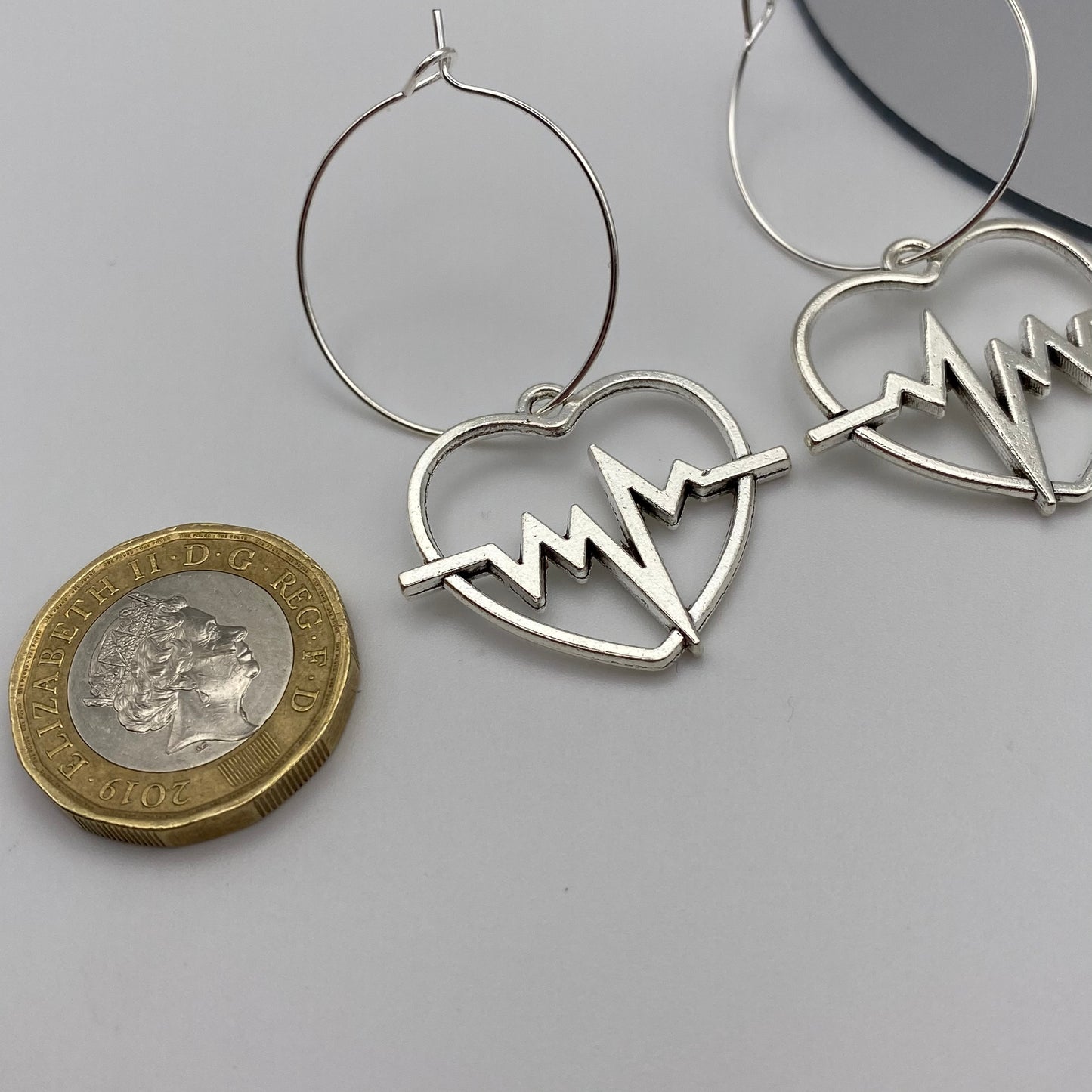 Heartbeat Hoop Earrings