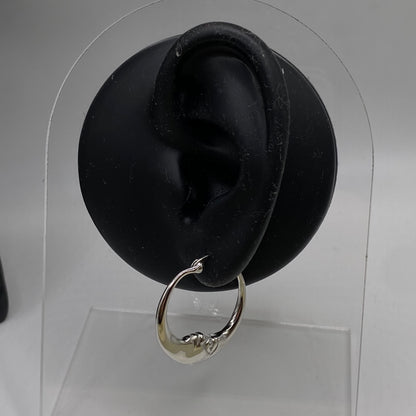 Moon Face Hoop Earrings