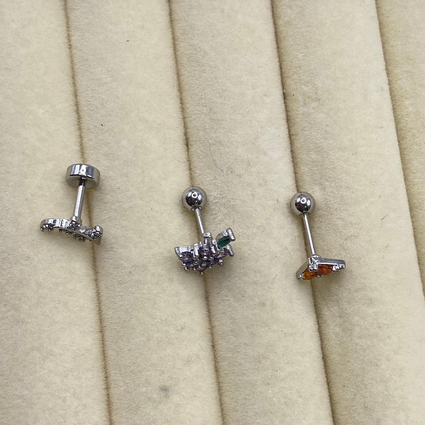 Diamanté Stud Helix Tragus Earrings 1PC