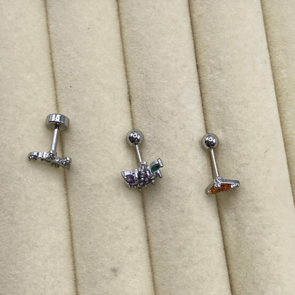 Diamanté Stud Helix Tragus Earrings 1PC