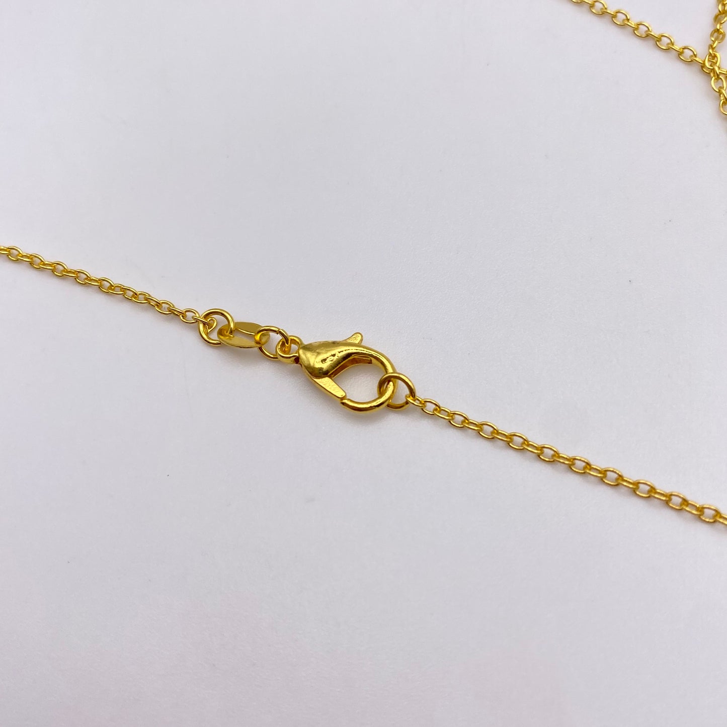 Gold Blue Butterfly Necklace