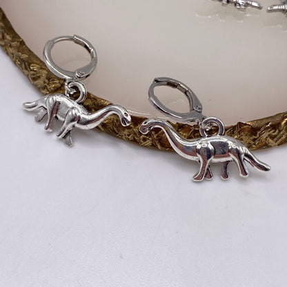 Dinosaur Huggie Hoop Earrings