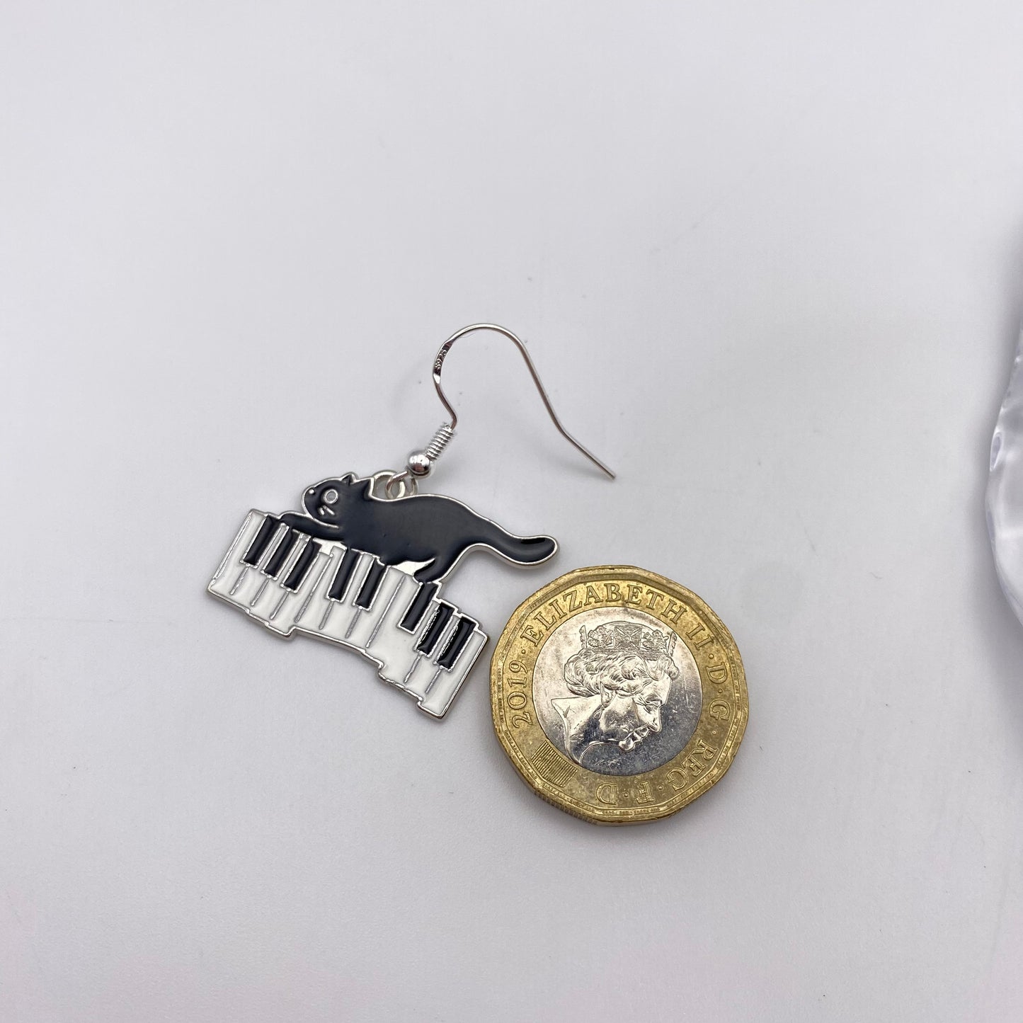 Piano Cat Earrings