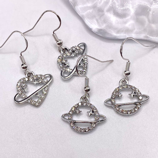 Sparkly Planet Earrings