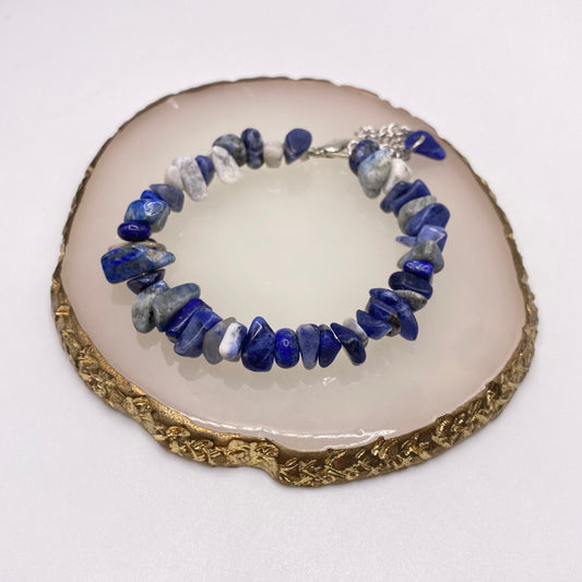 Blue Sodalite Crystal Bracelet