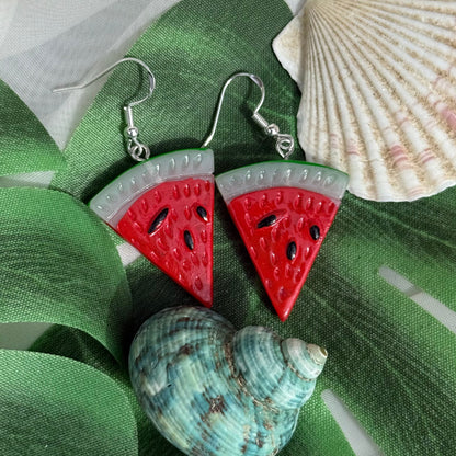 Watermelon Slice Earrings