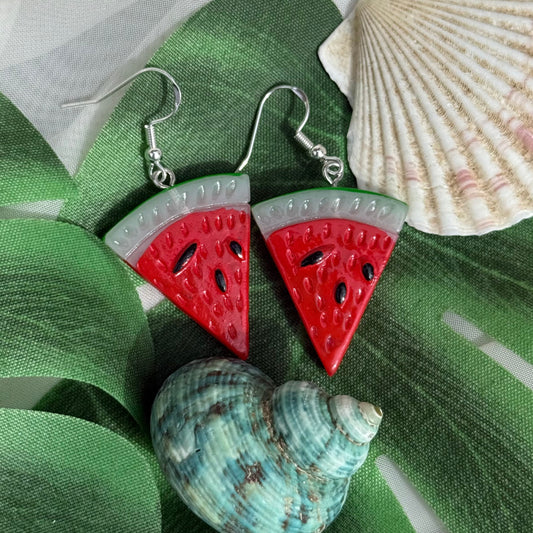 Watermelon Slice Earrings