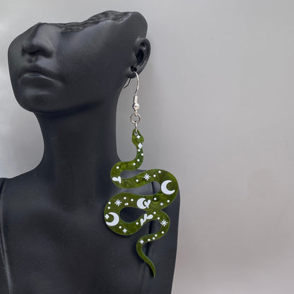 Colourful Snake Earrings