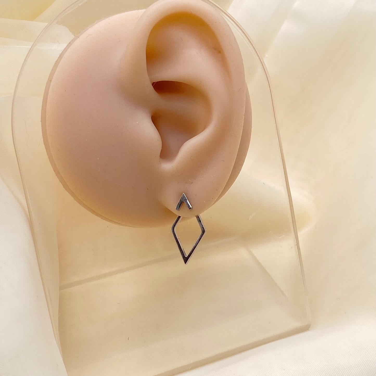 Diamond Front and Back Stud Earrings