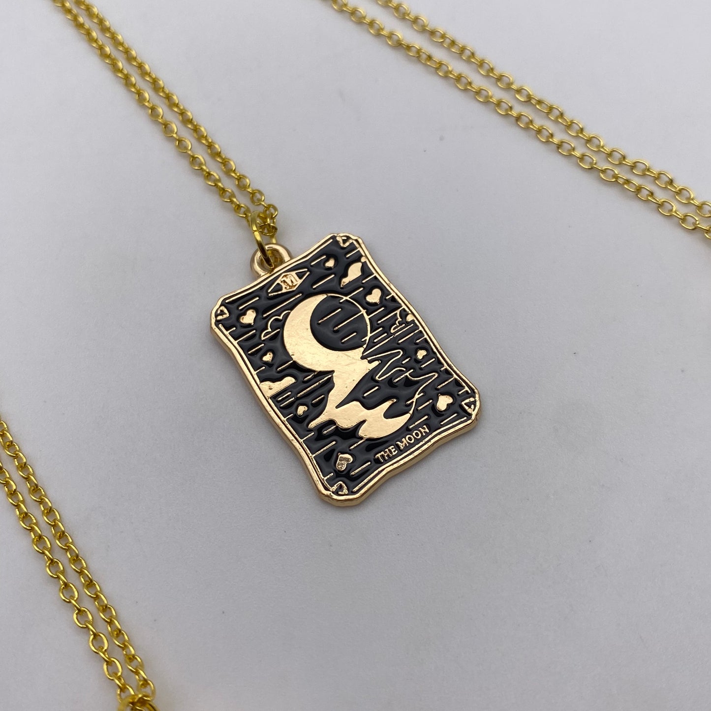 Gold Image Tarot Card Necklace