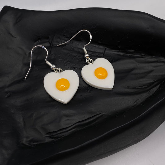 Eggs Heart Yolk Earrings