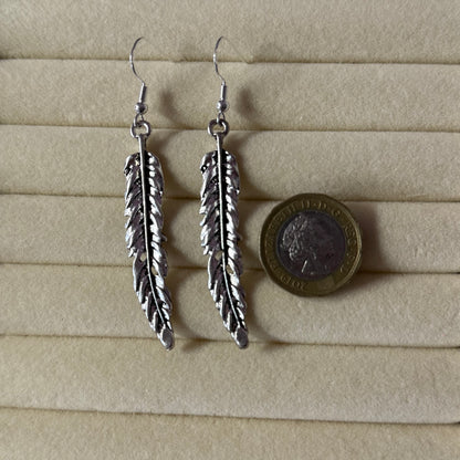 Long Feather Earrings