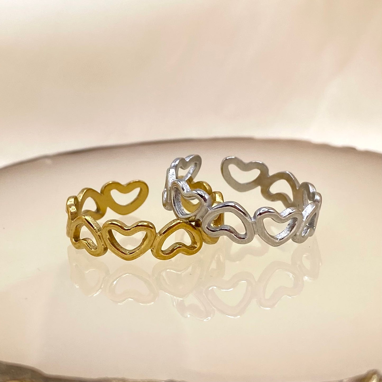 Wraparound Hearts Ring