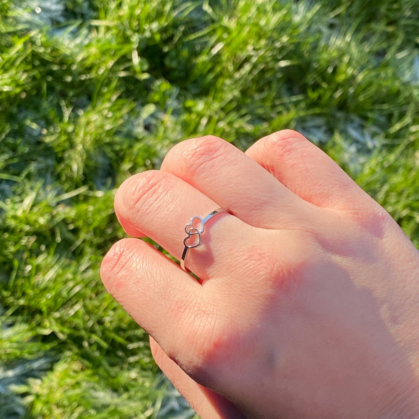 Double Hearts Ring