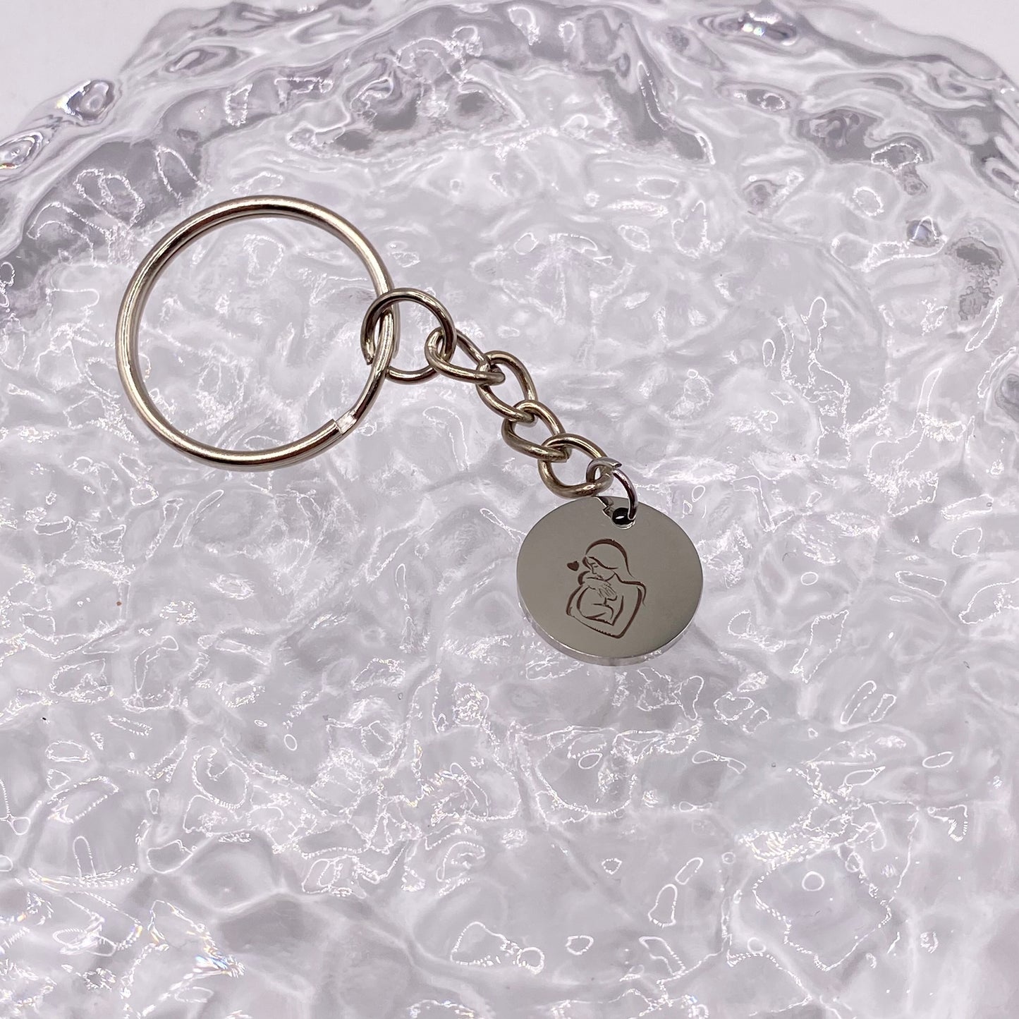 Mother and Child Keyring