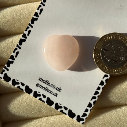 Rose Quartz Heart Tumble