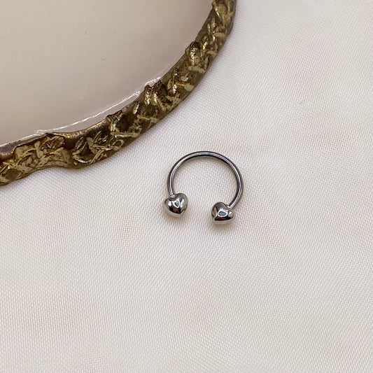 Heart Nose Septum Hoop Ring