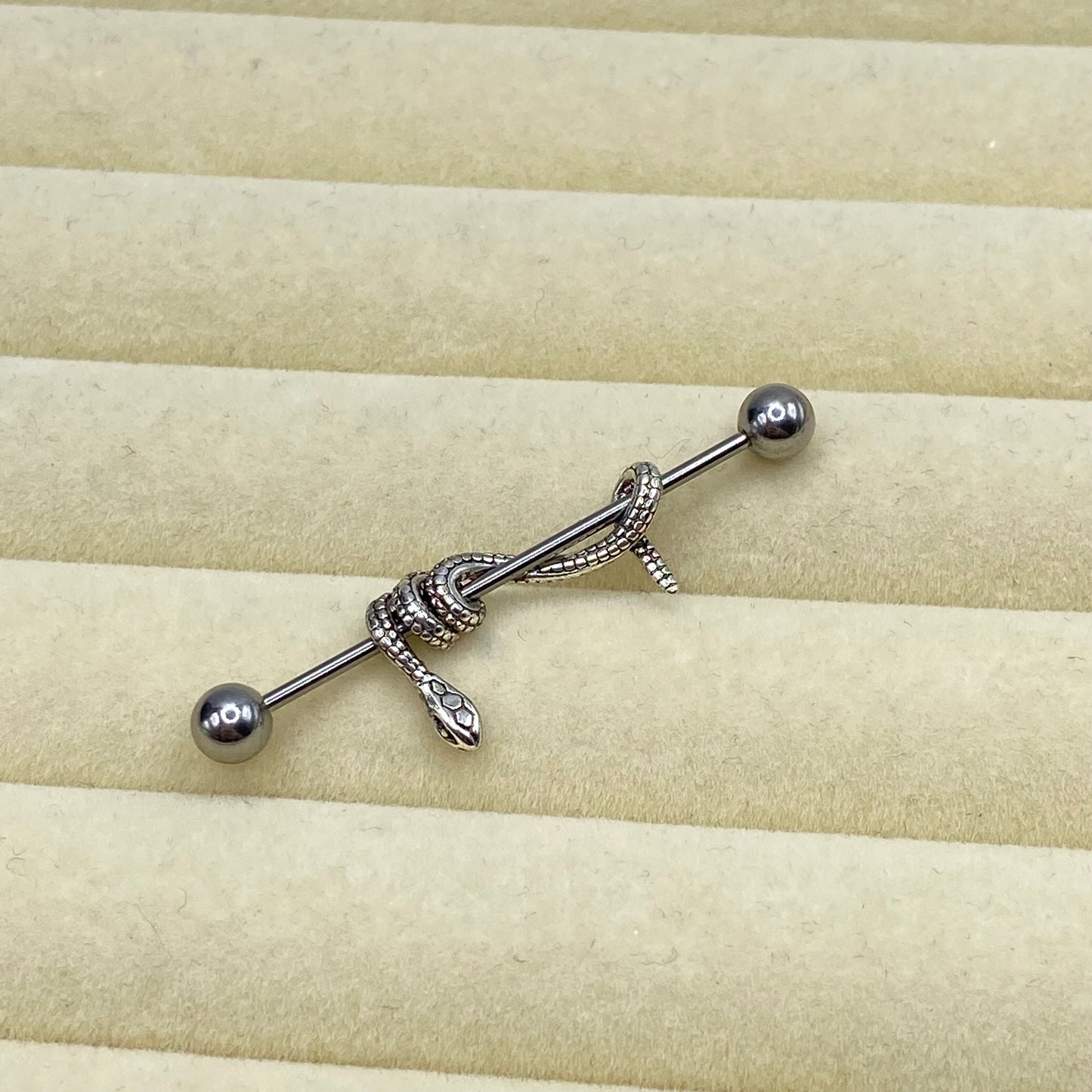 Snake Industrial Ear Piercing